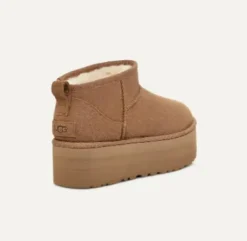 The Ugg Classic Ultra Mini Platform Boot in Chestnut