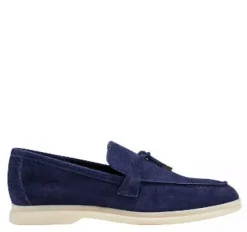 The Unlined Gum Sole Loafer in Navy