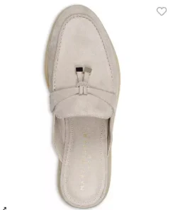 The Unlined Gum Sole Loafer Mule in Taupe