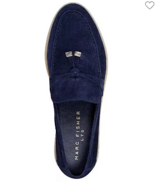 The Unlined Gum Sole Loafer in Navy