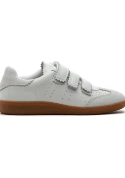 The Velcro Court Sneaker in White