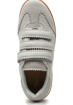 The Velcro Court Sneaker in White