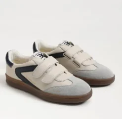 The Velcro Sneaker in Ivory Midnight