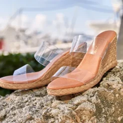 The Vinyl Espadrille in Clear
