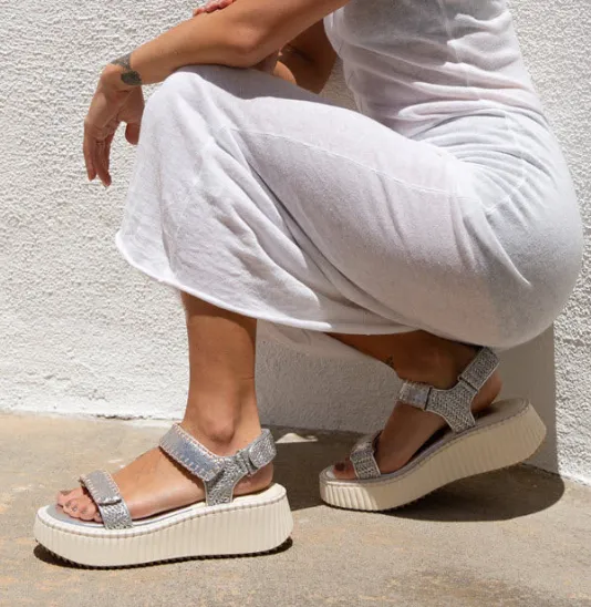 The Whipstitch Sport Sandal in Silver