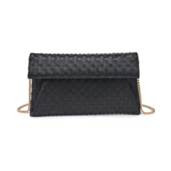 The Woven Clutch in Black