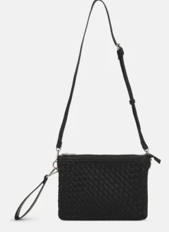The Woven Crossbody in Black