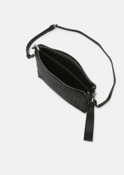 The Woven Crossbody in Black
