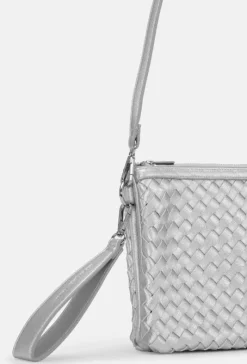 The Woven Crossbody in Silver