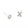 The XO Studs in Silver