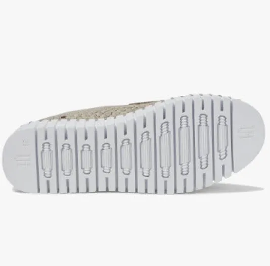 Tulip 3868 - The Metallic Snake Print Loafer Slip On in Wheat